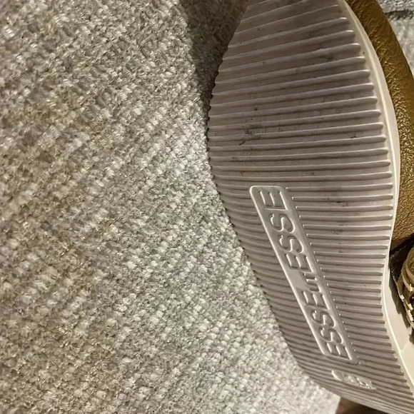 Esse Ut Esse Shoe Mustard & Brown Leather Fringe Sneaker Slip On Shoes 37/ 6.5-7 - Picture 6 of 11